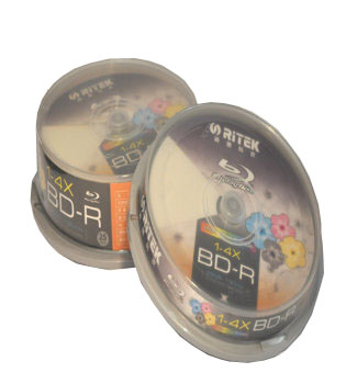 Ritek Blu-ray Disc full size white inkjet printable 25GB 4x